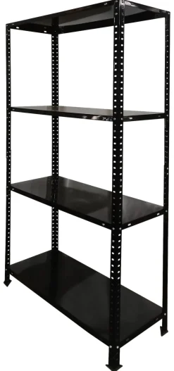 Schraubregal schwarz B/H/T: ca. 75x150x40 cm