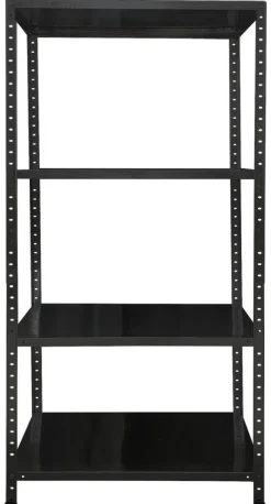 Schraubregal schwarz B/H/T: ca. 90x180x60 cm