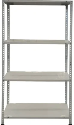 Schraubregal weiß B/H/T: ca. 75x150x40 cm