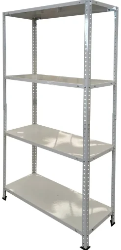 Schraubregal weiß B/H/T: ca. 75x150x40 cm