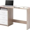 Schreibtisch Adria Eiche Sonoma Nachbildung weiß B/H/T: ca. 123x77x50 cm