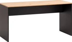 Schreibtisch Aino Eiche Artisan Nachbildung schwarz B/H/T: ca. 150x74x65 cm