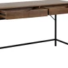 Schreibtisch Alex schwarz lackiert Eiche Nachbildung B/H/T: ca. 120x77x48 cm