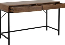 Schreibtisch Alex schwarz lackiert Eiche Nachbildung B/H/T: ca. 120x77x48 cm