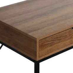 Schreibtisch Alex schwarz lackiert Eiche Nachbildung B/H/T: ca. 120x77x48 cm