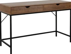 Schreibtisch Alex schwarz lackiert Eiche Nachbildung B/H/T: ca. 120x77x48 cm