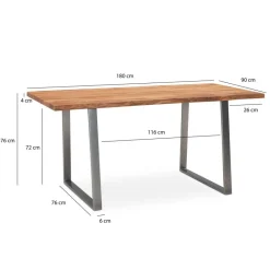 Schreibtisch B/H/T: ca. 180x76x90 cm