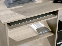 Schreibtisch Durini Eiche Sonoma Nachbildung B/H/T/L: ca. 80x75x50x80 cm