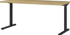 Schreibtisch 4252-582 Eiche Grand-Son Nachbildung schwarz B/H/T: ca. 160x80x80 cm