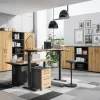 Schreibtisch 8023-582 Eiche Grand-Son Nachbildung schwarz B/H/T: ca. 140x118x80 cm