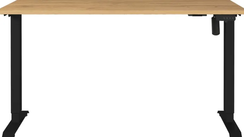 Schreibtisch 8023-582 Eiche Grand-Son Nachbildung schwarz B/H/T: ca. 140x118x80 cm