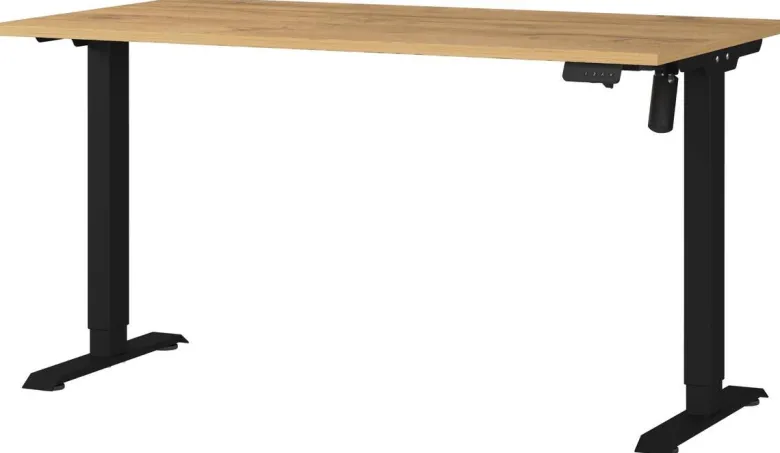 Schreibtisch 8023-582 Eiche Grand-Son Nachbildung schwarz B/H/T: ca. 140x118x80 cm