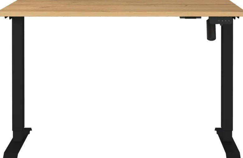 Schreibtisch 8022-582 Eiche Grand-Son Nachbildung schwarz B/H/T: ca. 120x118x80 cm