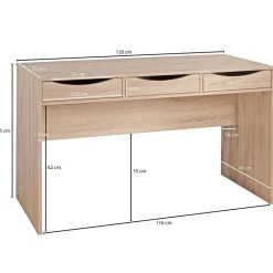 Schreibtisch Eiche Sonoma Nachbildung B/H/T: ca. 120x75x55 cm