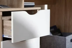Schreibtisch Eiche Sonoma Nachbildung weiß B/H/T: ca. 120x76x53 cm