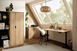 Schreibtisch Emmik Eiche Nachbildung B/H/T: ca. 138x72,7x60 cm