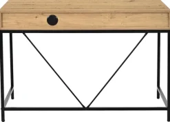 Schreibtisch Faya Eiche Artisan Nachbildung schwarz B/H/T: ca. 110x75x48 cm