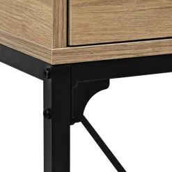 Schreibtisch Faya Eiche Artisan Nachbildung schwarz B/H/T: ca. 110x75x48 cm