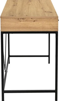 Schreibtisch Faya Eiche Artisan Nachbildung schwarz B/H/T: ca. 110x75x48 cm