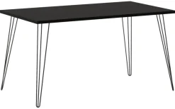 Schreibtisch Hank schwarz matt B/H/T: ca. 140x74x80 cm