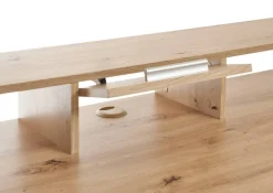 Schreibtisch Highscore grau Eiche Artisan Nachbildung B/H/T: ca. 182x92x70 cm