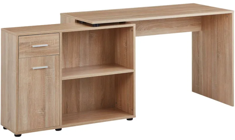 Schreibtischkombination Eiche Sonoma Nachbildung B/H/T: ca. 120x75,5x106,5 cm