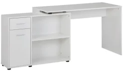 Schreibtischkombination weiß B/H/T: ca. 120x75,5x106,5 cm