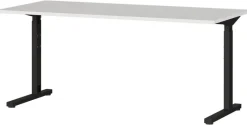 Schreibtisch 4252-581 Lichtgrau schwarz B/H/T: ca. 160x80x80 cm
