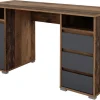 Schreibtisch LOBO Eiche Old Wood Nachbildung anthrazit B/H/T: ca. 138x75x55 cm