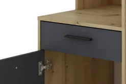 Schreibtisch LOUIS Eiche anthrazit B/H/T: ca. 140x89x55 cm