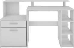 Schreibtisch LOUIS weiß B/H/T: ca. 140x89x55 cm