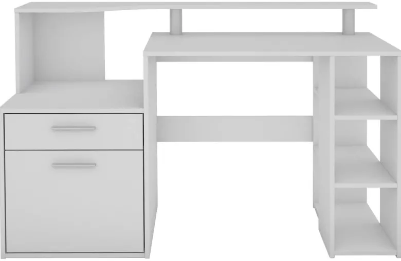 Schreibtisch LOUIS weiß B/H/T: ca. 140x89x55 cm