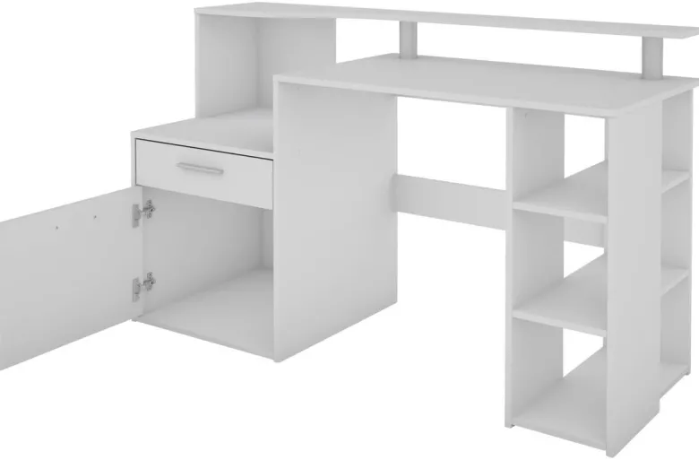 Schreibtisch LOUIS weiß B/H/T: ca. 140x89x55 cm