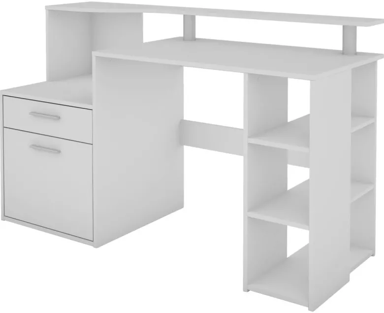 Schreibtisch LOUIS weiß B/H/T: ca. 140x89x55 cm