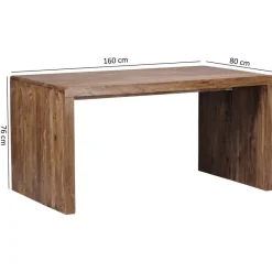 Schreibtisch natur B/H/T: ca. 160x76x80 cm
