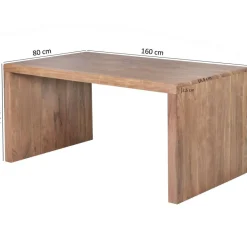 Schreibtisch natur B/H/T: ca. 160x76x80 cm