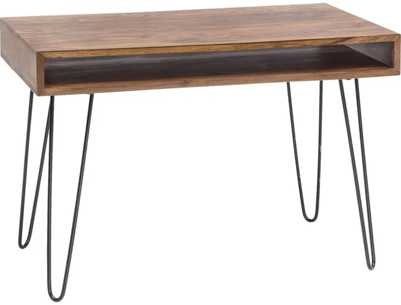 Schreibtisch natur schwarz matt B/H/T: ca. 110x76x60 cm