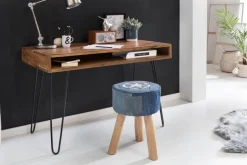 Schreibtisch natur schwarz matt B/H/T: ca. 110x76x60 cm
