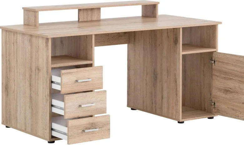 Schreibtisch Niels Wildeiche Nachbildung B/H/T: ca. 150x86,7x70 cm