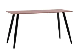 Schreibtisch Piazza mauve schwarz B/H/T: ca. 138x73,6x60 cm