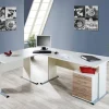 Schreibtisch Serie 200 perlweiß B/H/T: ca. 140x74,2x65 cm