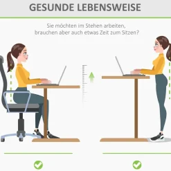 Schreibtisch 920-071V90WT natur Holz Nachbildung weiß B/H/T: ca. 140x116x70 cm