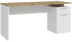 Schreibtisch weiß Eiche Artisan Nachbildung B/H/T: ca. 160x74x60 cm