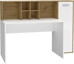 Schreibtisch weiß Eiche Artisan Nachbildung B/H/T: ca. 158x116x66 cm