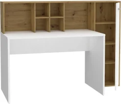 Schreibtisch weiß Eiche Artisan Nachbildung B/H/T: ca. 158x116x66 cm