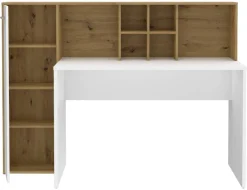 Schreibtisch weiß Eiche Artisan Nachbildung B/H/T: ca. 158x116x66 cm