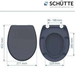 Schütte Duroplast WC-Sitz ANTHRAZIT Duroplast