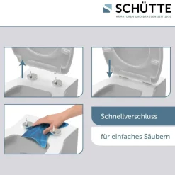 Schütte Duroplast WC-Sitz ANTHRAZIT Duroplast