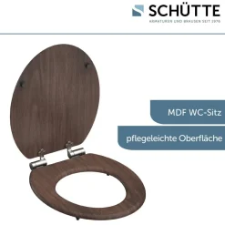 Schütte WC-Sitz DARK WOOD MDF