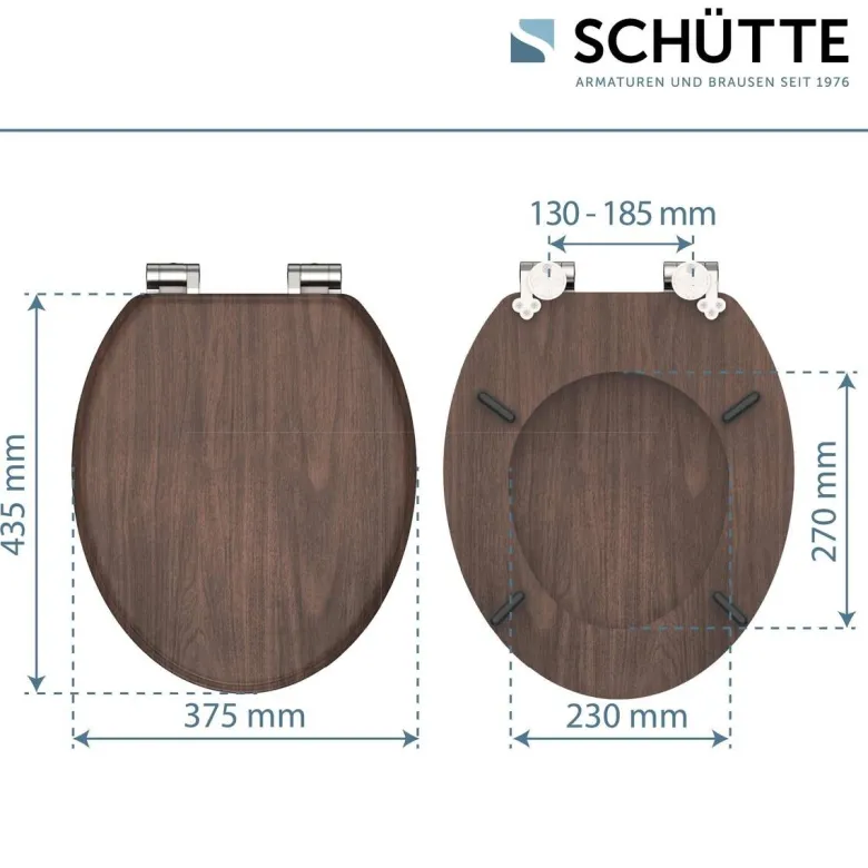 Schütte WC-Sitz DARK WOOD MDF